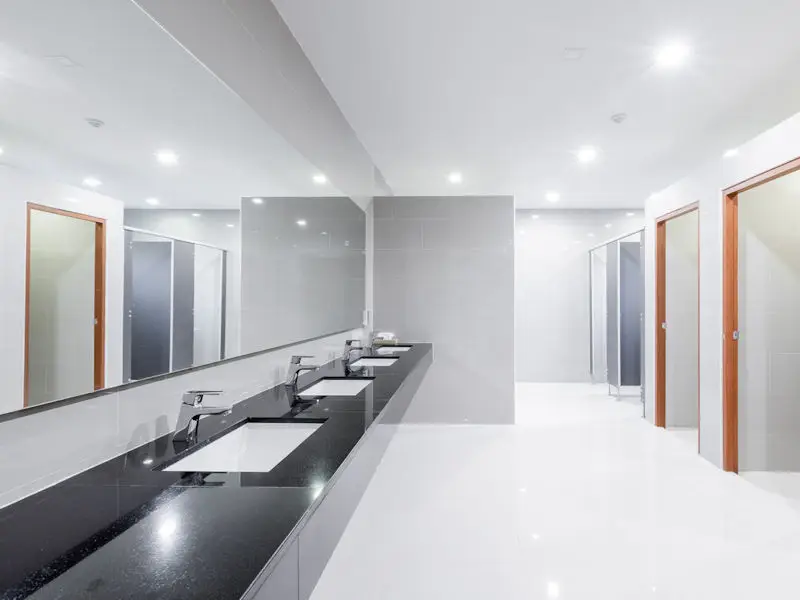 Hygienically clean public toilets.